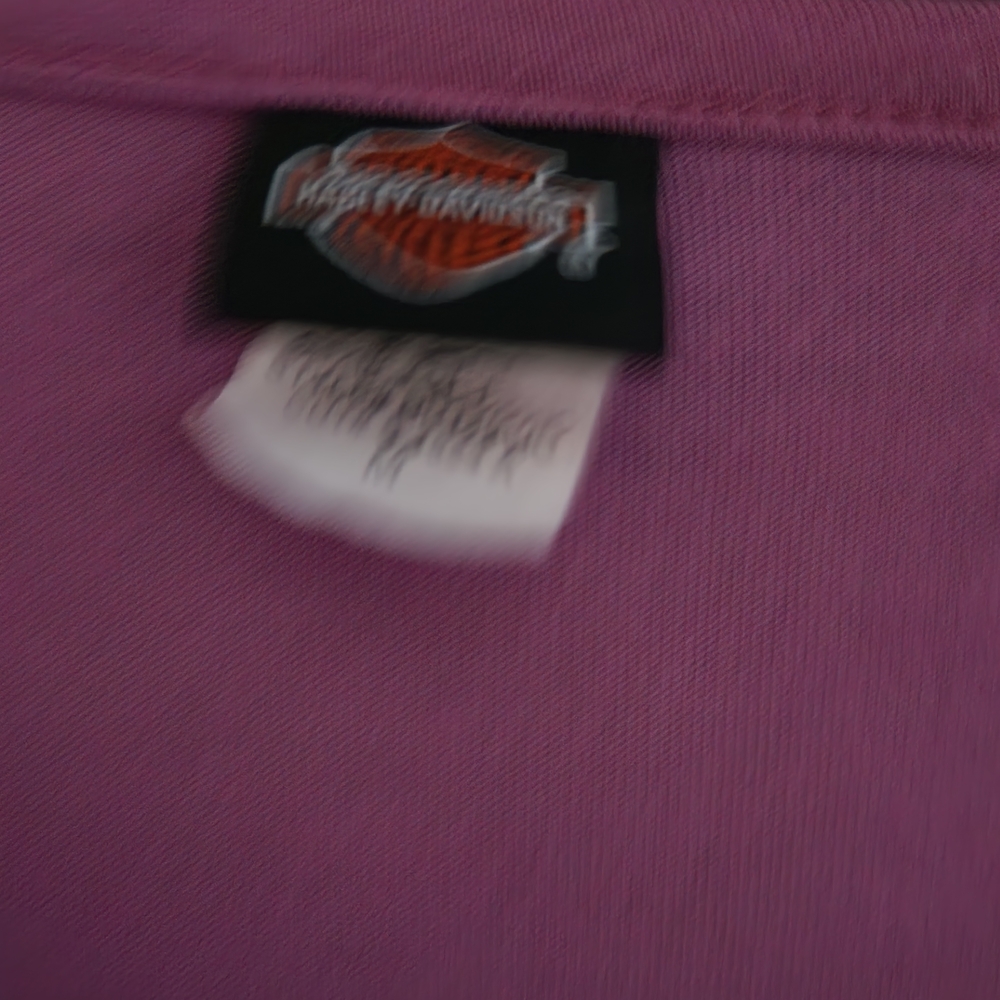 Harley-Davidson Women's Lavender Graphic Blouse - Picture 4 of 5